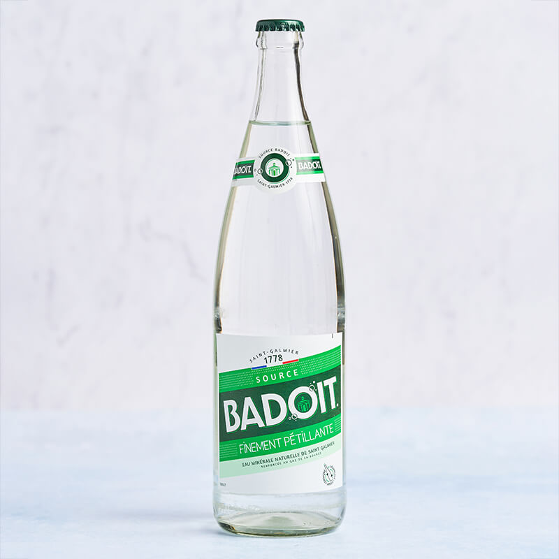 Eau pétillante Badoit consignée