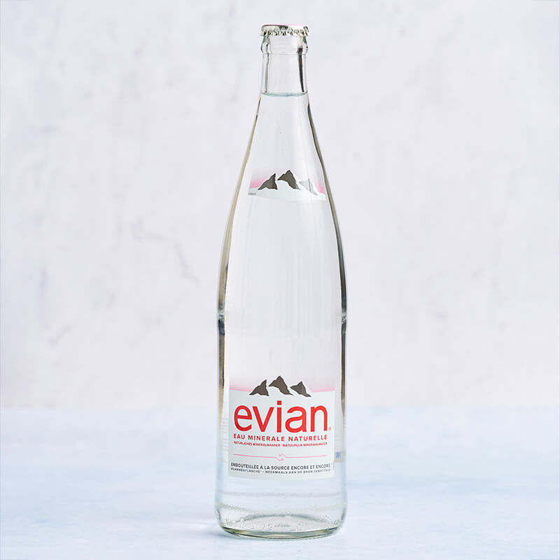 Eau plate Evian consignée