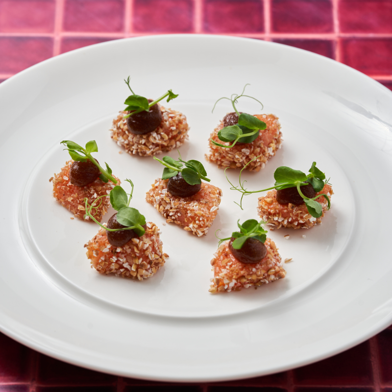 Cube de saumon frais