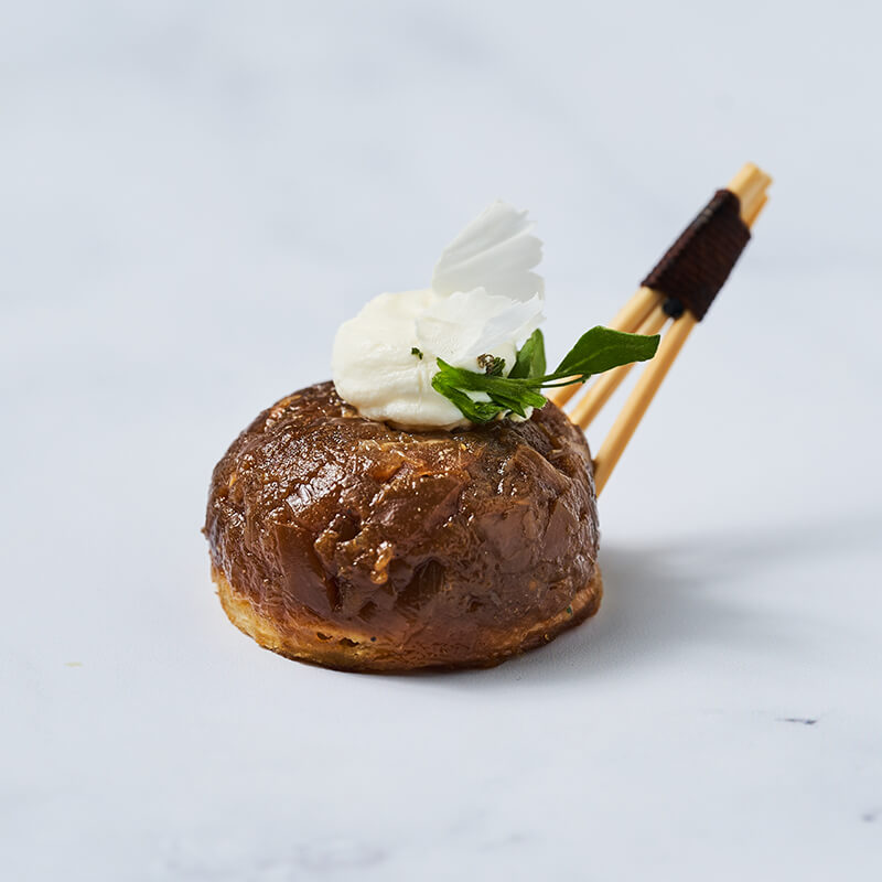 Tatin d'oignons au xérès